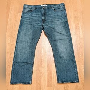 Levis S51 signature straight jeans antiqued blue 44 x 30 5 pocket rivets denim